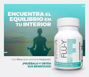 FLU-Y MAGNESIO PODEROSO , CERO ESTRES .Bote con 60 capsulas