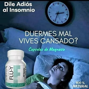 FLU-Y MAGNESIO PODEROSO , CERO ESTRES .Bote con 60 capsulas