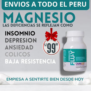 FLU-Y MAGNESIO PODEROSO , CERO ESTRES .Bote con 60 capsulas